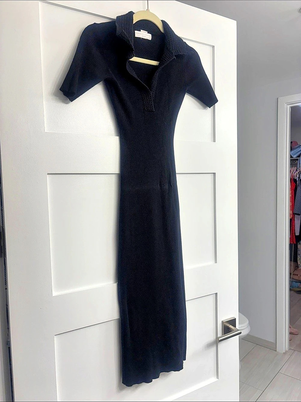 Caroline Constas Black Maxi Dress Size XS Like New